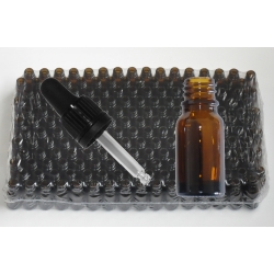 10 ml medicijnflesjes met zwarte pipetten (192x) 